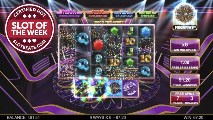For the second consecutive week, Big Time Gaming has claimed SlotBeats’ Slot of the Week award with its Who Wants to be a Millionaire title