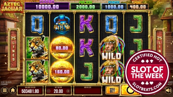 SlotBeats fought off feral jaguars and two-headed snakes this week to award Synot Games’ Aztec Jaguar its coveted Slot of the Week title.
