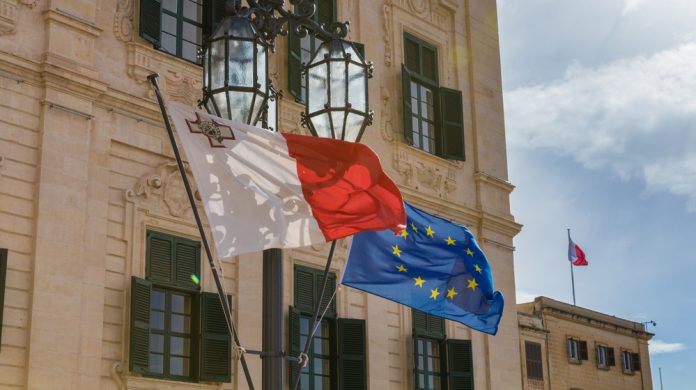Malta European flags