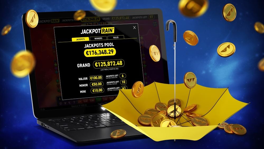 Jackpot Rain graphic from Wazdan