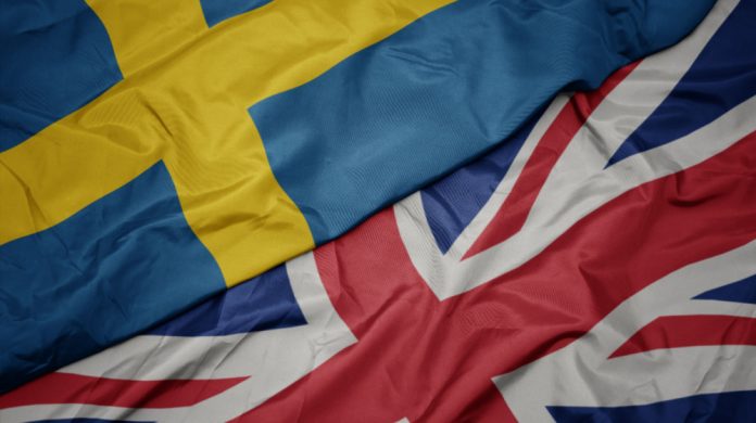 Sweden UK flags